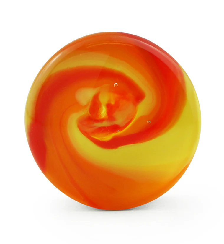 Cano Red & Yellow Glass Plugs - Mrs Treak