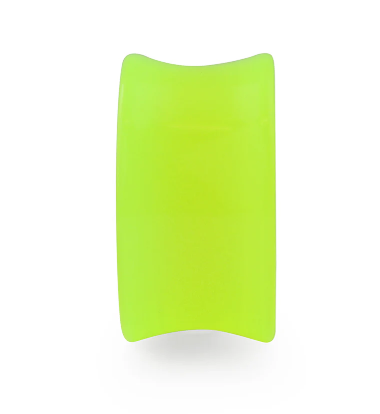 Double Flare Glow In The Dark Neon Green Plugs - Mrs Treak