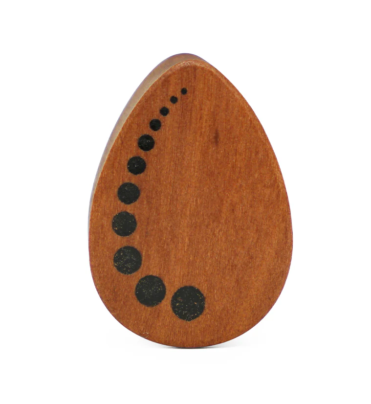 Alleyway Saba Wood Teardrop Plugs - Mrs Treak