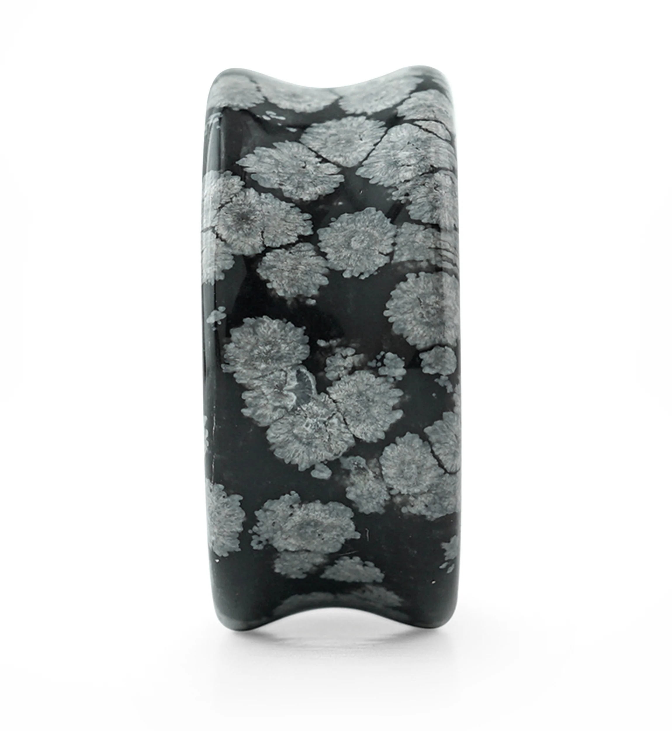 Snowflake Obsidian Stone Plugs - Mrs Treak