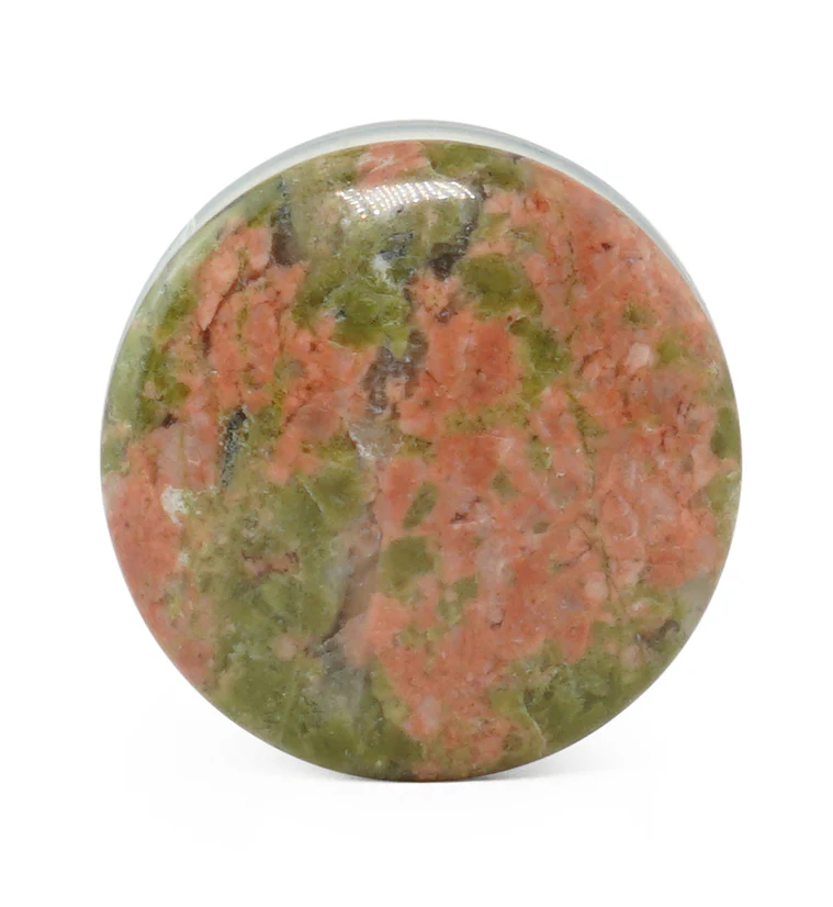 Unakite Stone Plugs - Single Flare - Mrs Treak