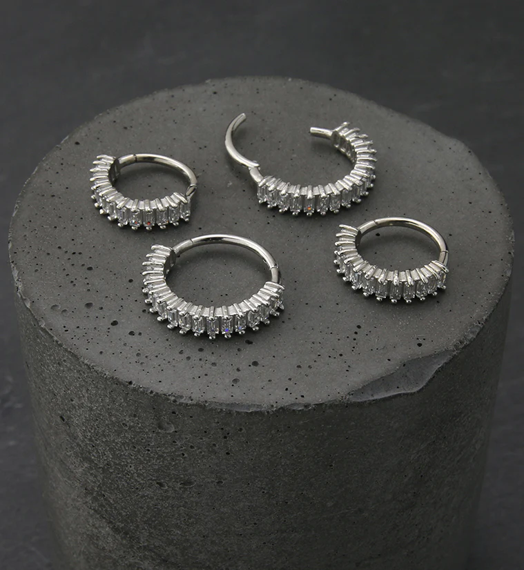 Escalier CZ Hinged Segment Ring - Mrs Treak