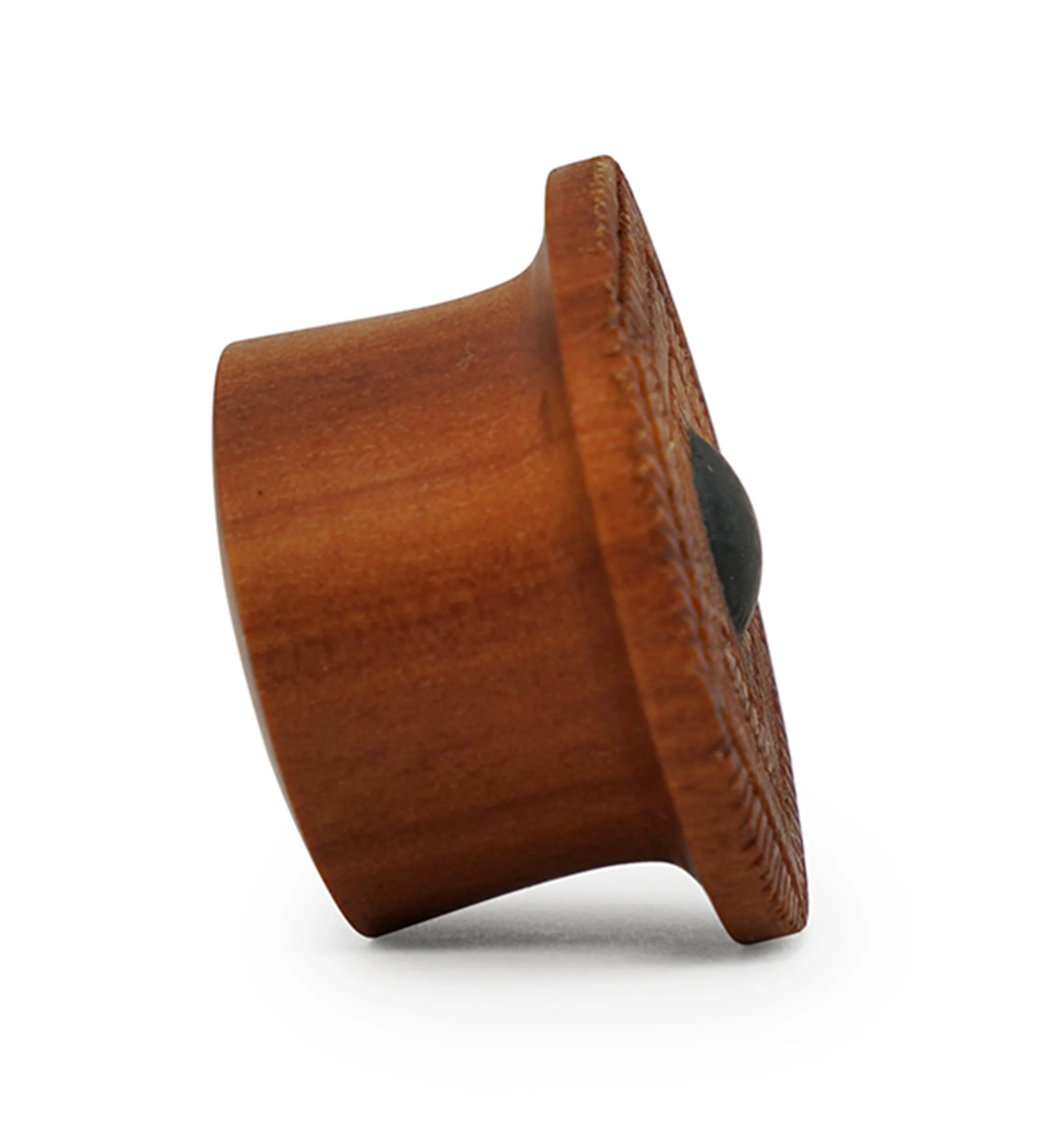 Boundary Geo Saba Wood With Dark Wood Inlay Mayan Flare Plugs - Mrs Treak