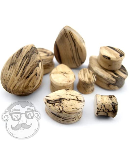 Tamarind Wood Teardrop Plugs - Mrs Treak
