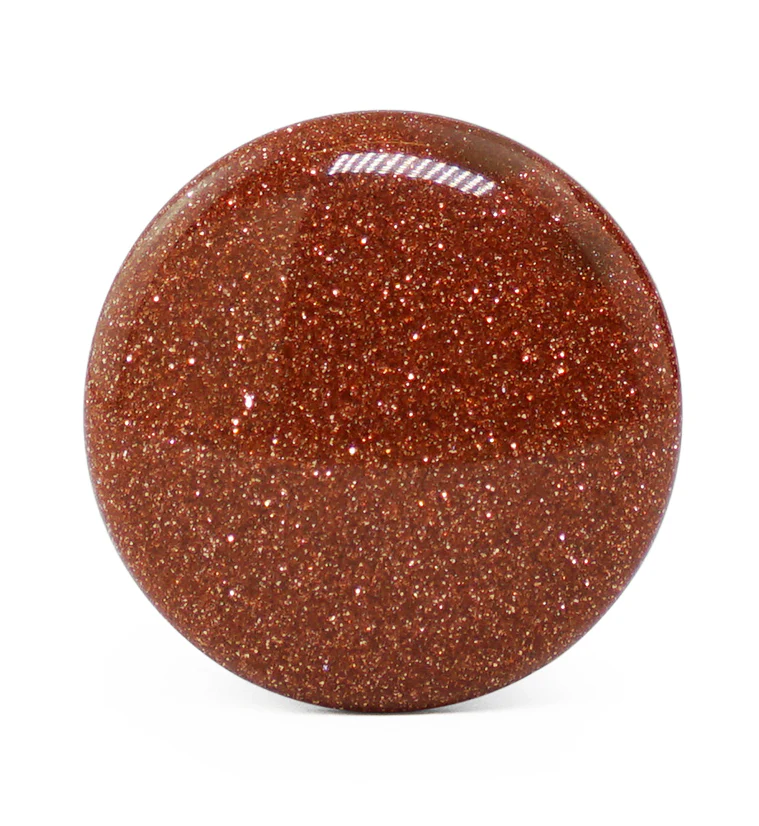 Single Flare Goldstone Glass Plugs - Mrs Treak