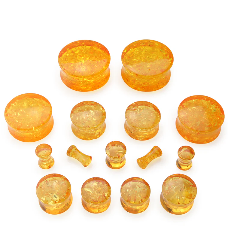 Synthetic Amber Plugs - Mrs Treak