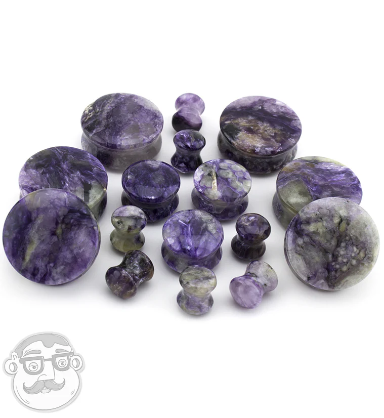 Charoite Stone Plugs - Mrs Treak