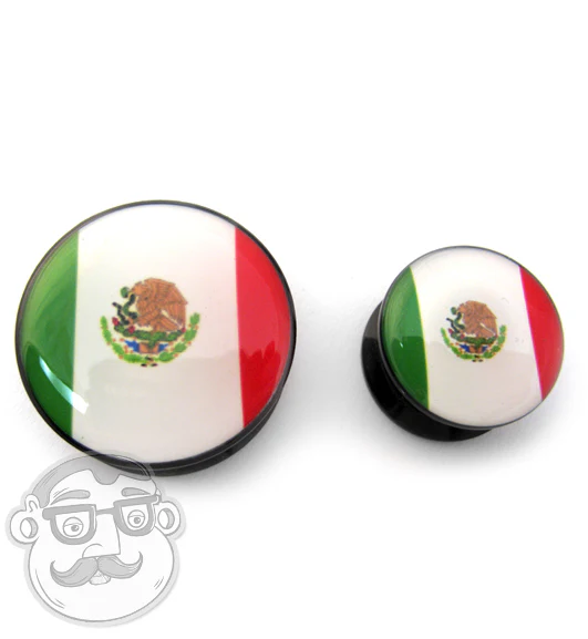 Mexican Flag Plugs - Mrs Treak