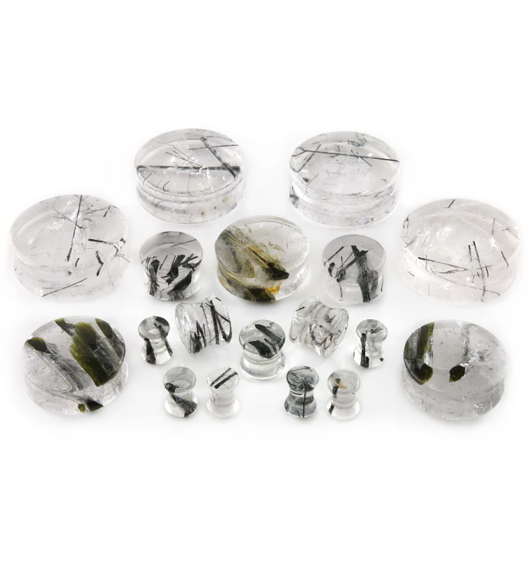 Tourmalated Quartz Plugs - Mrs Treak