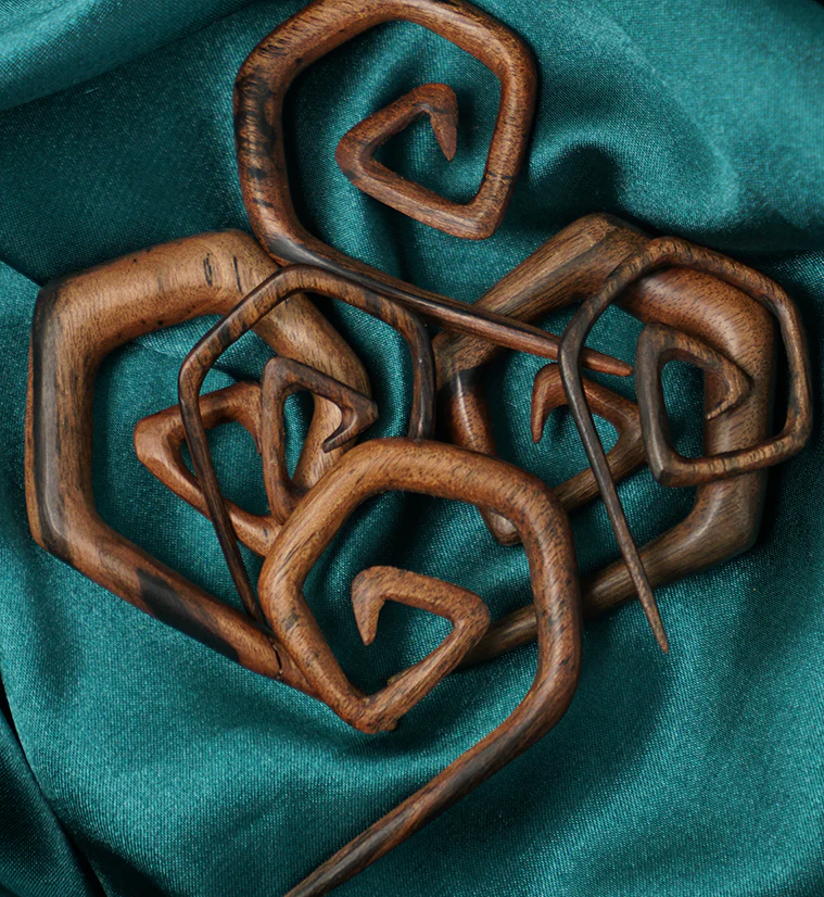 Straight Edge Wooden Spirals - Mrs Treak