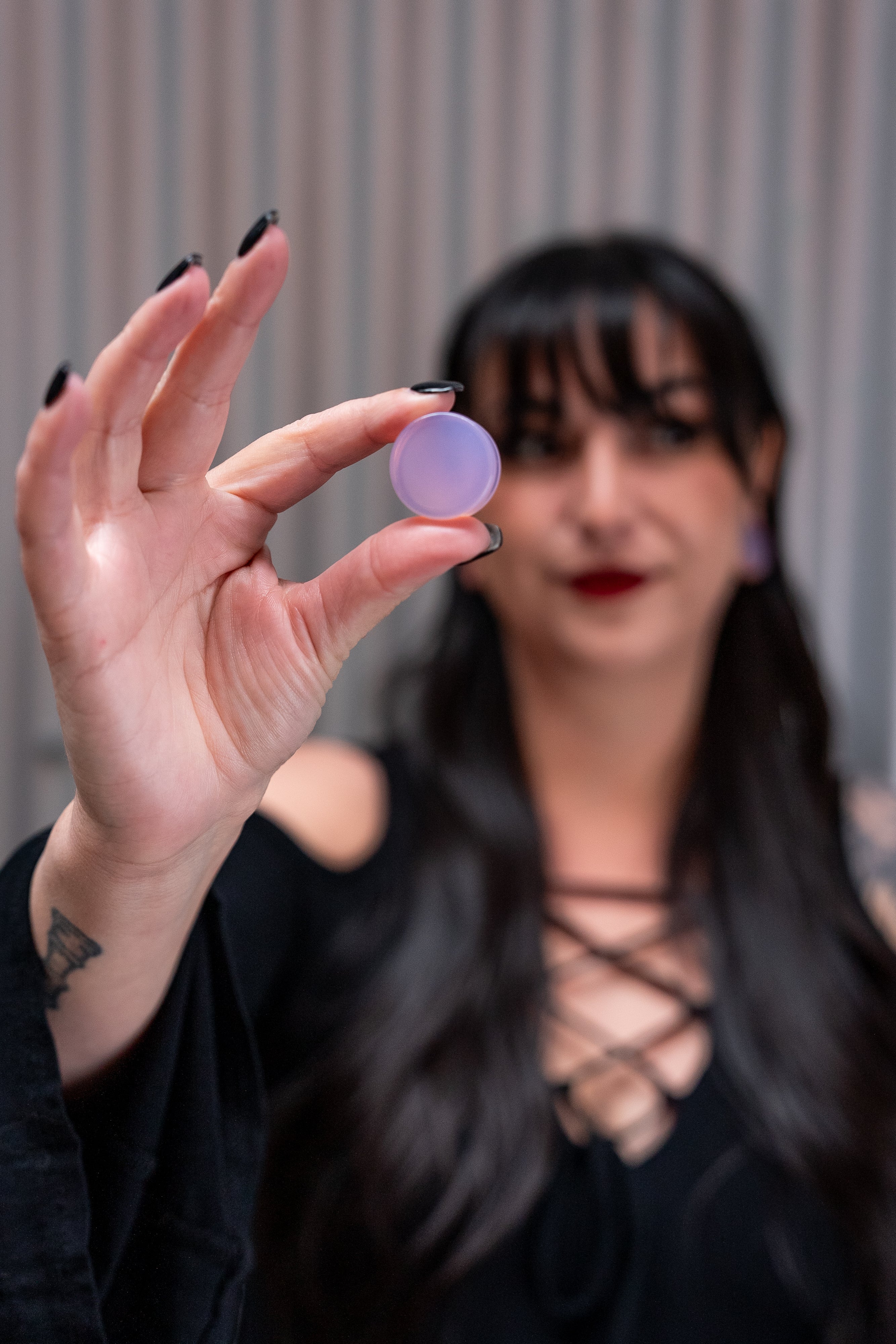 Pink Opalite Glass Plugs - Mrs Treak