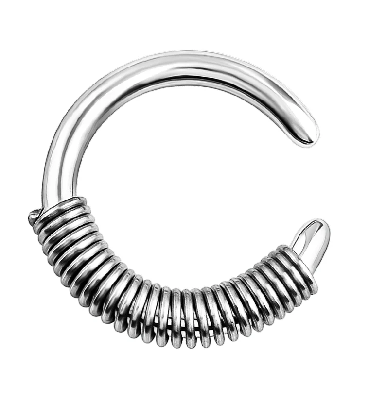 Spring Stainless Steel Hoop Ring - Mrs Treak