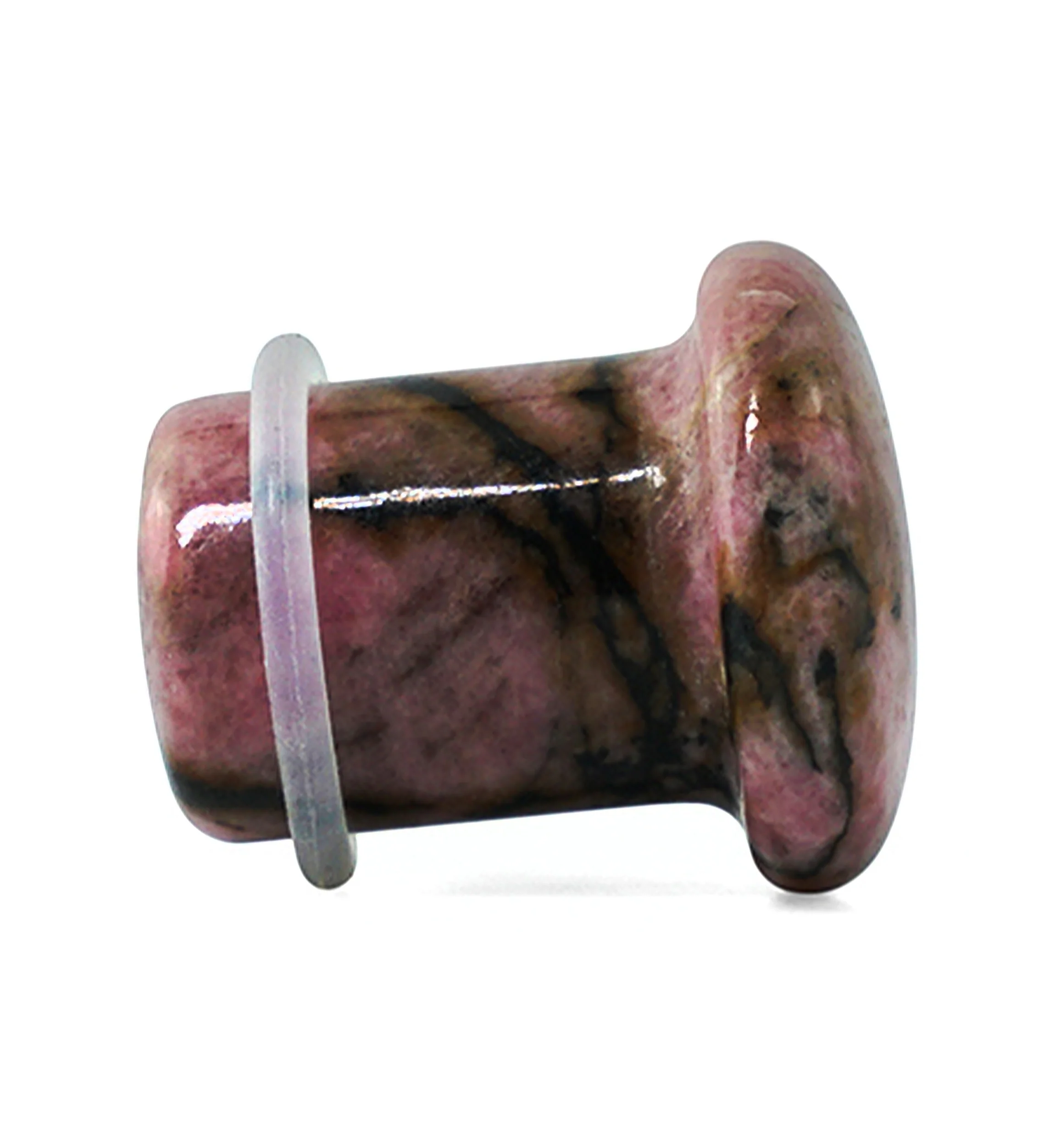 Rhodonite Stone Plugs - Single Flare - Mrs Treak
