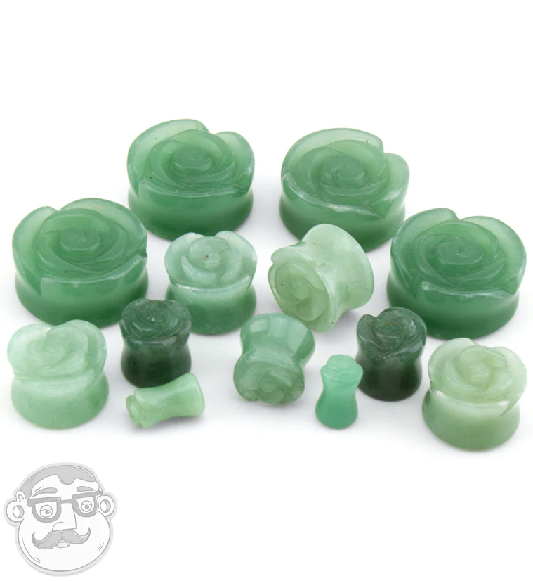 Aventurine Stone Rosebud Plugs - Mrs Treak