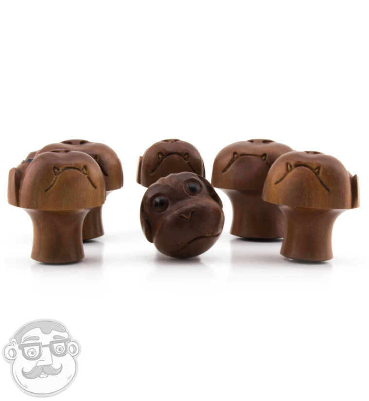 Puppy Dog Wooden Plugs - Mrs Treak