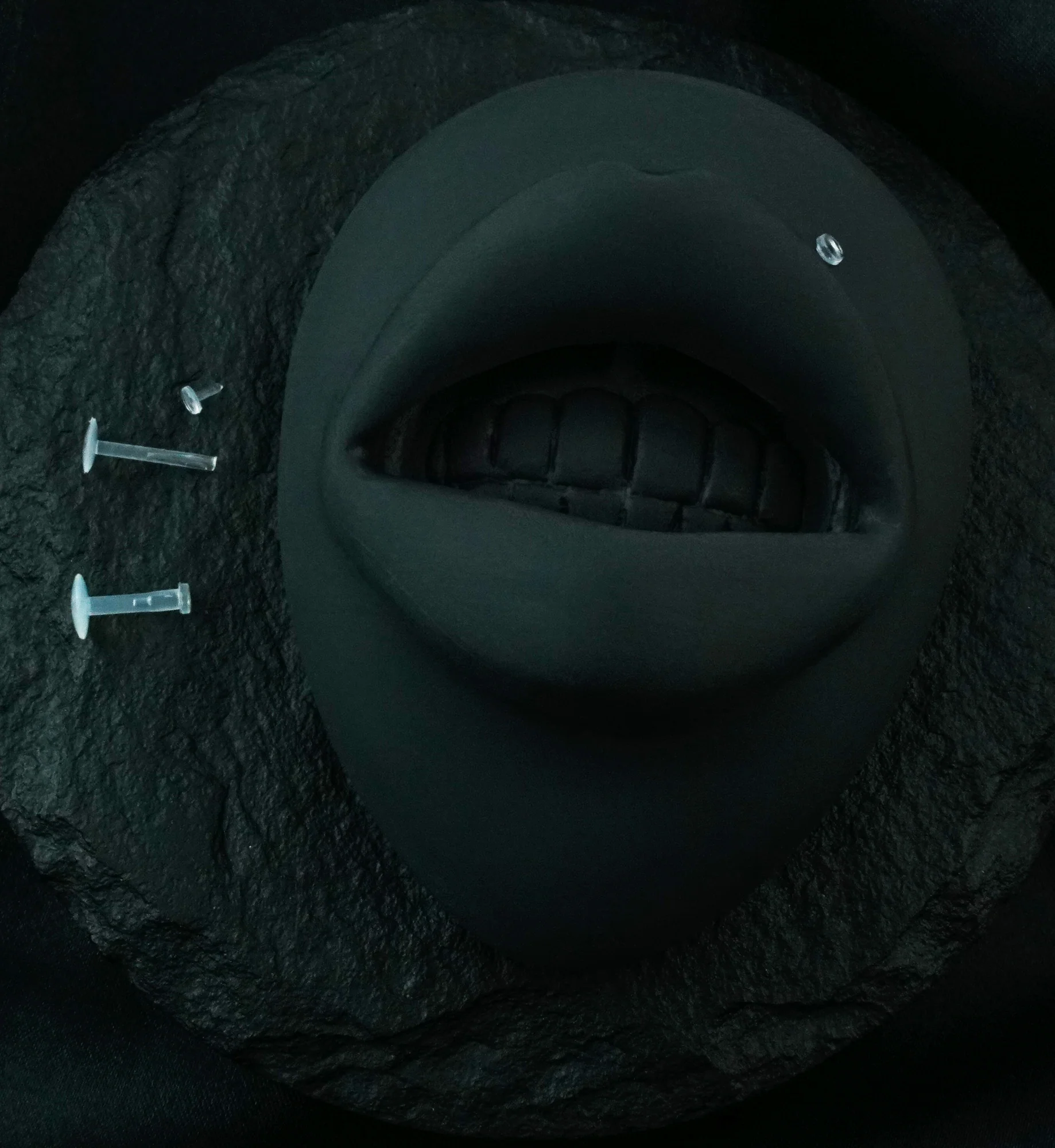 Clear Push Pin Retainer Labret Stud - Mrs Treak