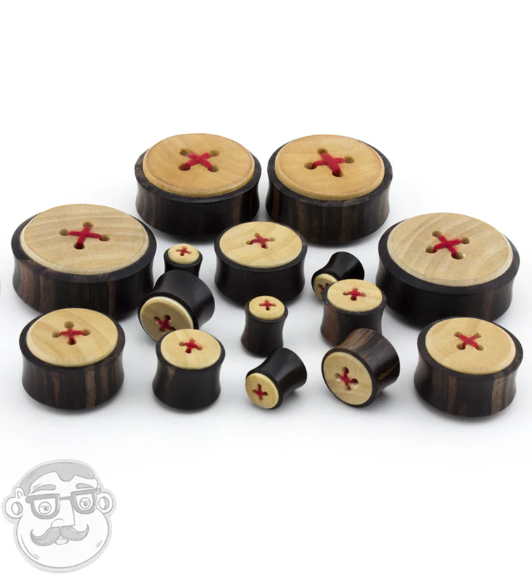 Threaded Button Inlay Wood Plugs - Mrs Treak