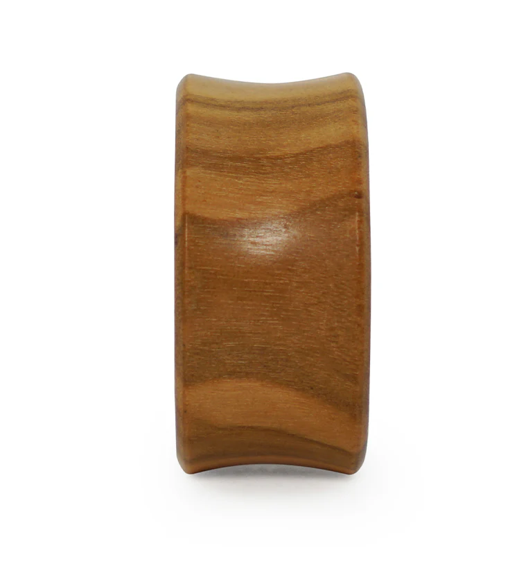 Olive Wood Concave Plugs - Mrs Treak