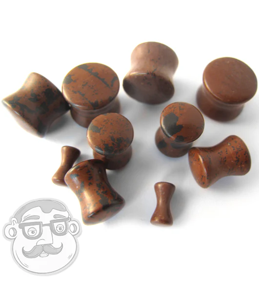 Mohagany Agate Stone Plugs - Mrs Treak