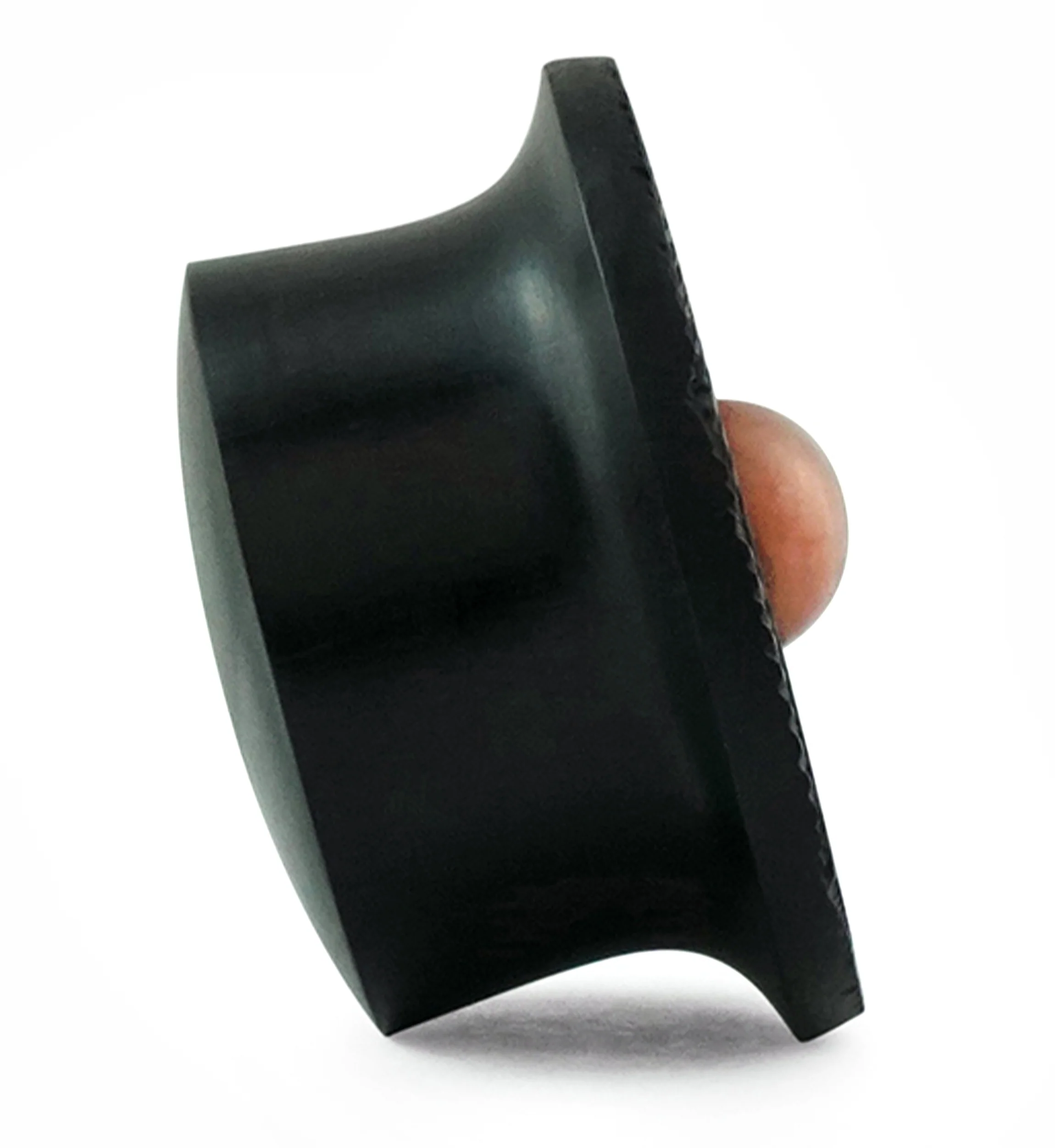 Boundary Geo Pink Opal Stone Inlay Areng Wood Mayan Flare Plugs - Mrs Treak