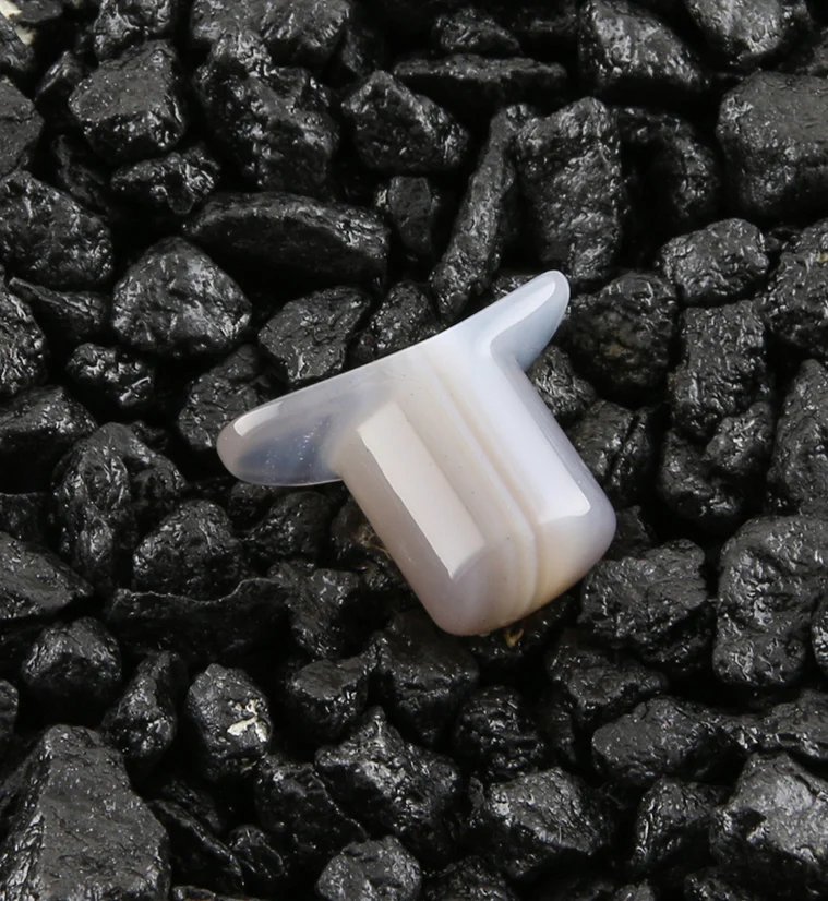 Agate Stone Labret Plug - Mrs Treak