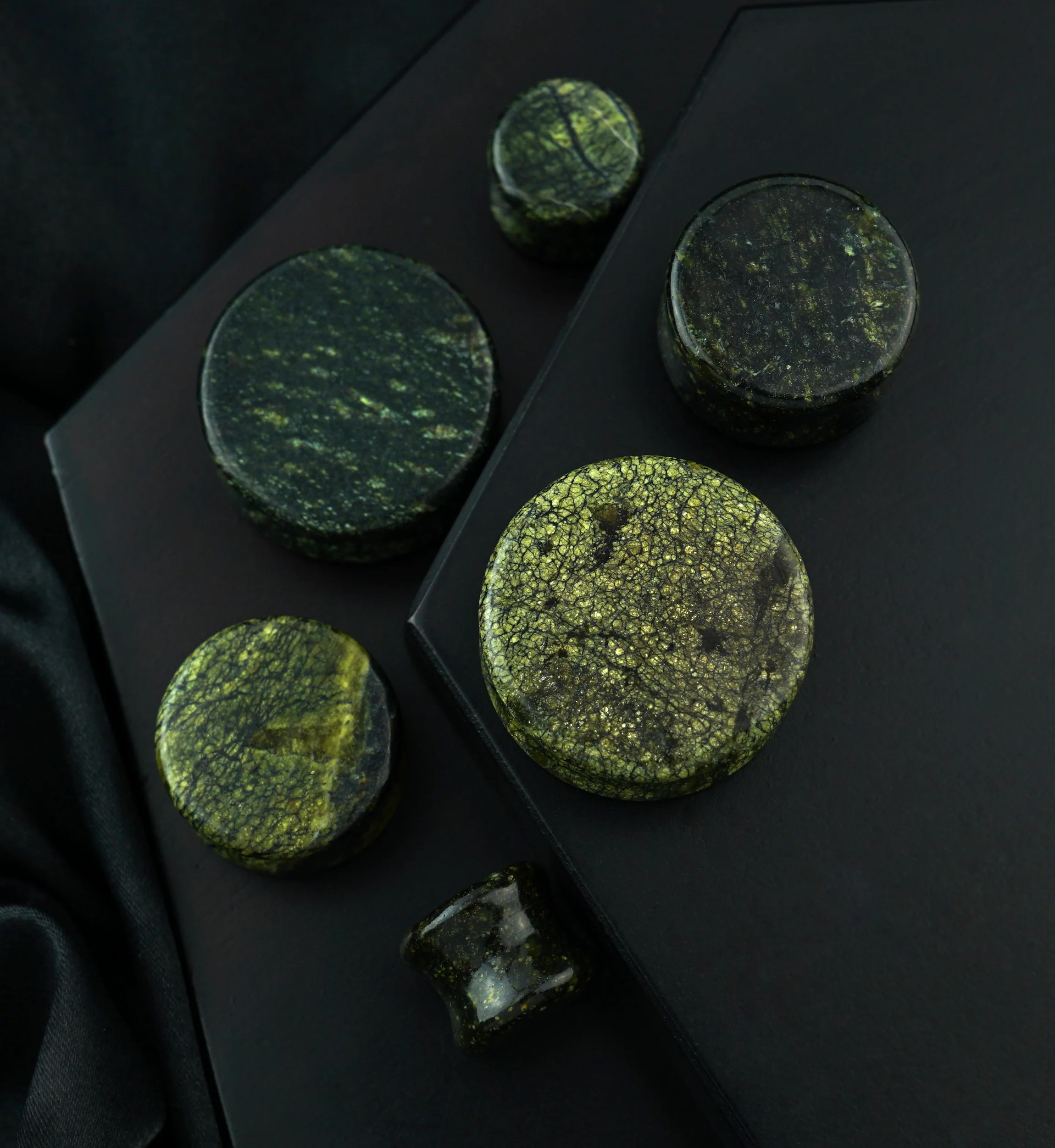 Russian Serpentine Stone Plugs - Mrs Treak