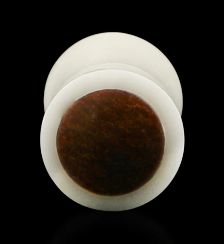 Bone Plugs with Saba Wood Inlay - Mrs Treak