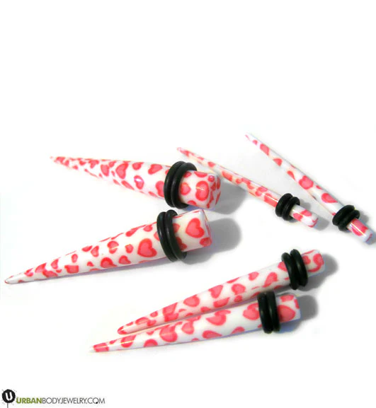 Pink Heart Taper - Mrs Treak