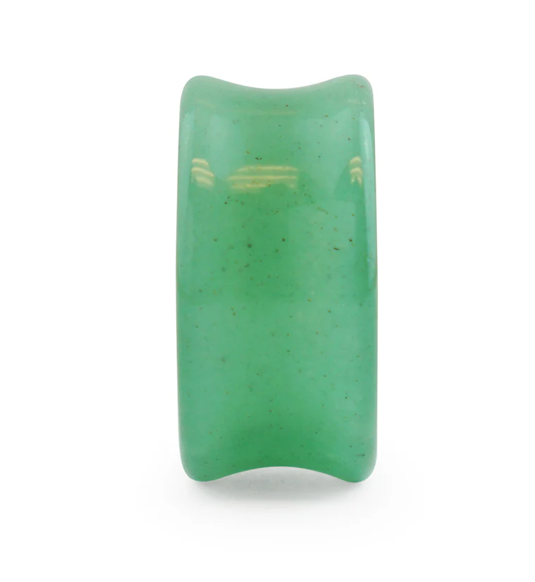 Aventurine Stone Double Flare Tunnels - Mrs Treak