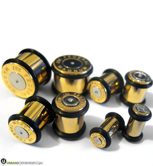 357 Magnum Bullet Gun Steel Plugs - Mrs Treak