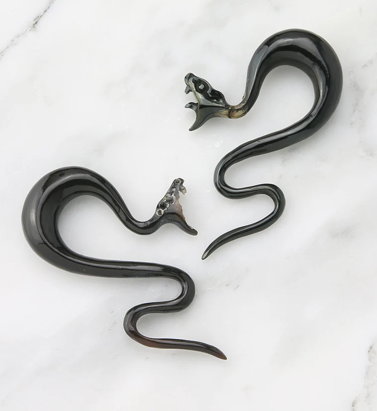 Black Viper Horn Hangers - Mrs Treak