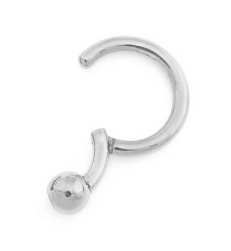 Titanium Hinged Segment Captive Ring - Mrs Treak