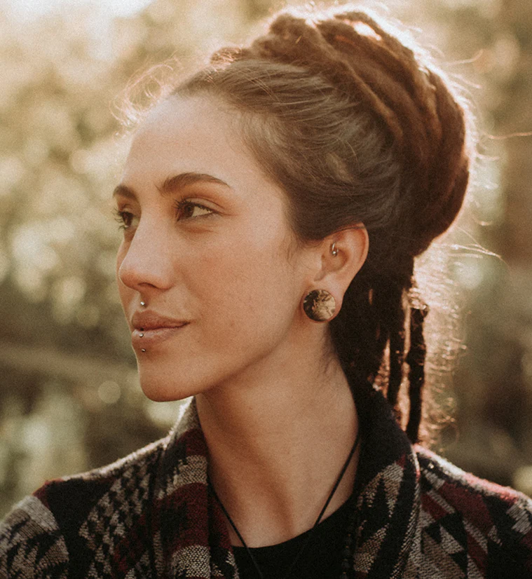 Black Flame Petrified Palm Root Plugs - Mrs Treak