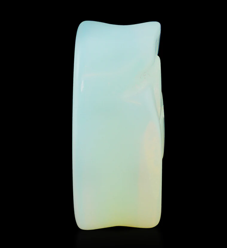 Opalite Glass Rosebud Plugs - Mrs Treak