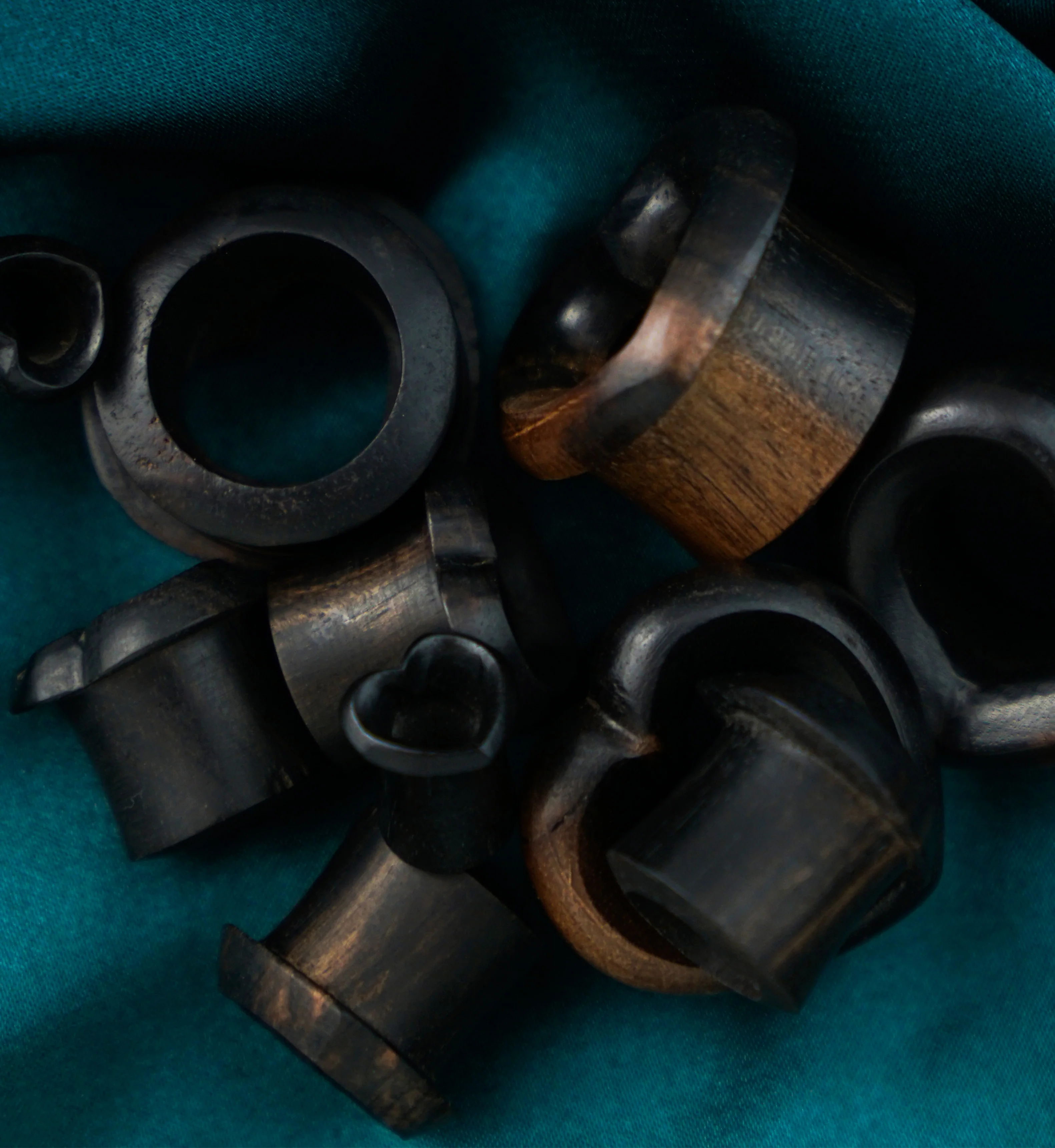 Heart Flare Areng Wood Tunnels - Mrs Treak