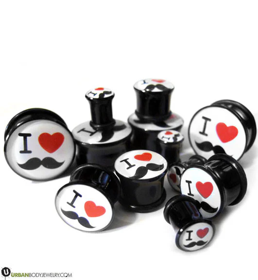 I love Mustache Plugs - Mrs Treak