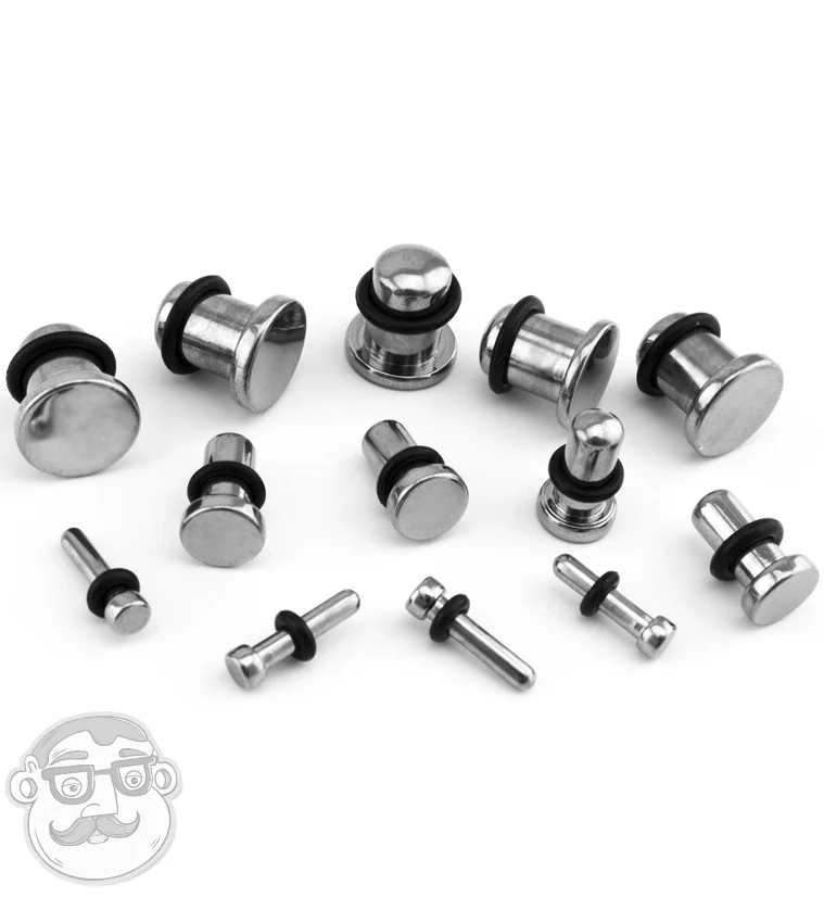 Titanium Single Flare Plugs - Mrs Treak
