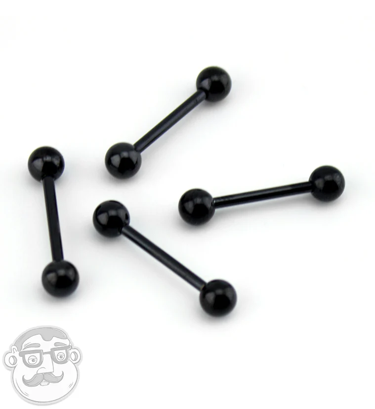 Black PVD Stainless Steel Barbell - Mrs Treak