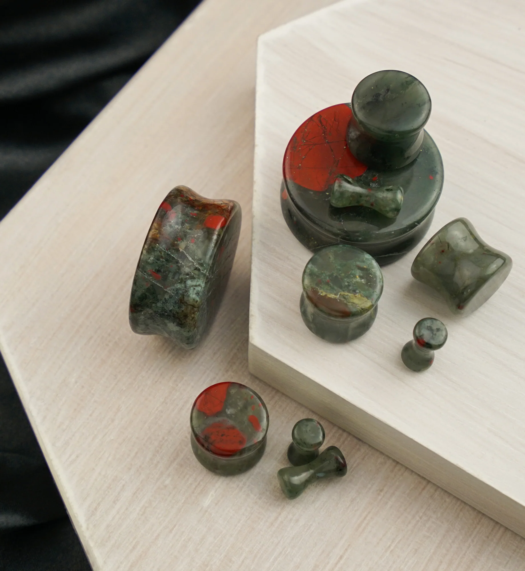 African Bloodstone Plugs - Mrs Treak