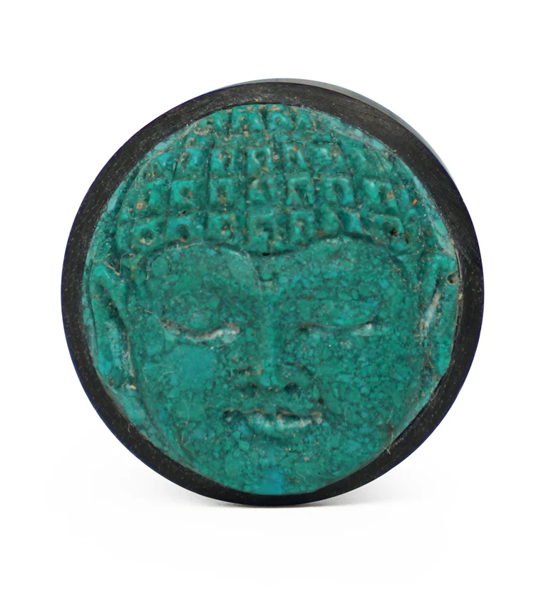 Carved Buddha Wood Plugs - Mrs Treak