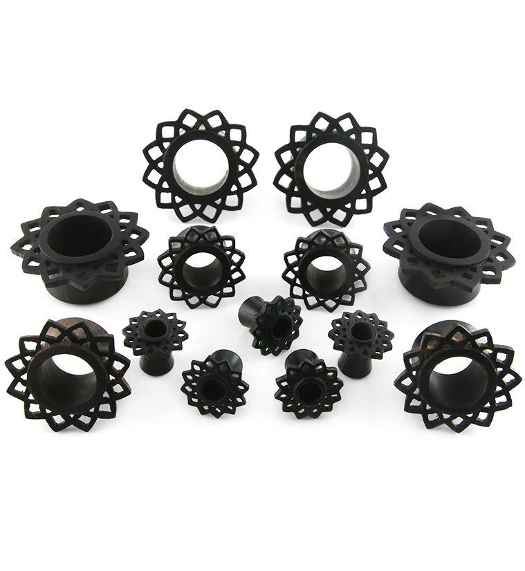 Mandala Flower Areng Wood Tunnels - Mrs Treak