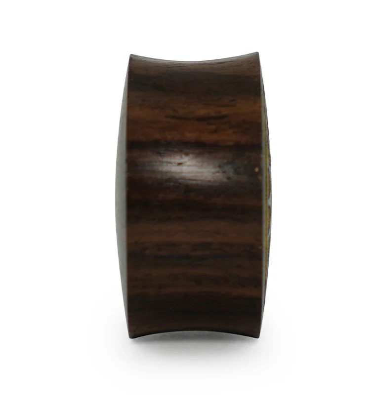 Engraved Golden Spiral Sono Wood Plugs - Mrs Treak