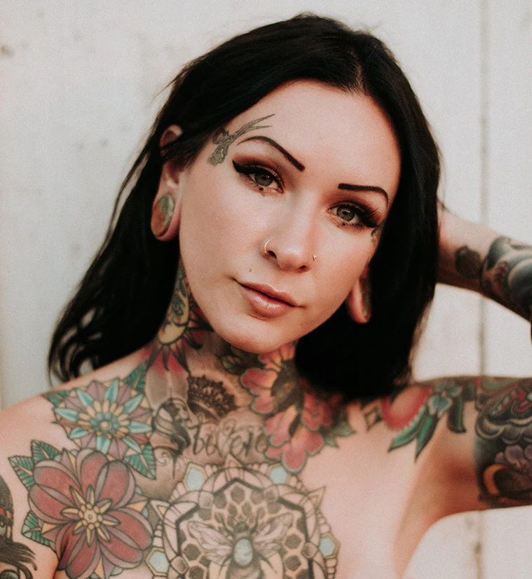 Double Flare Unakite Stone Plugs - Mrs Treak