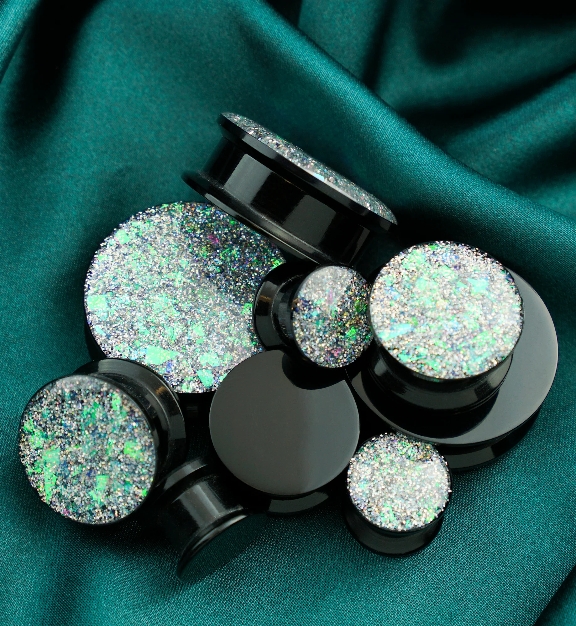 White Opal Shimmer Plugs - Mrs Treak