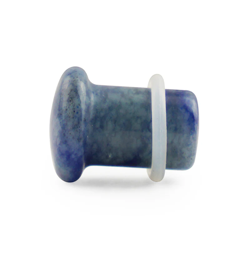 Blue Aventurine Stone Plugs - Single Flare - Mrs Treak