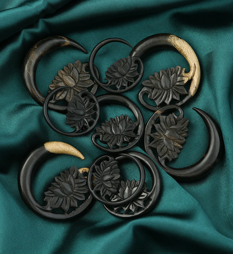 Floating Lotus Areng Wood Hangers - Mrs Treak