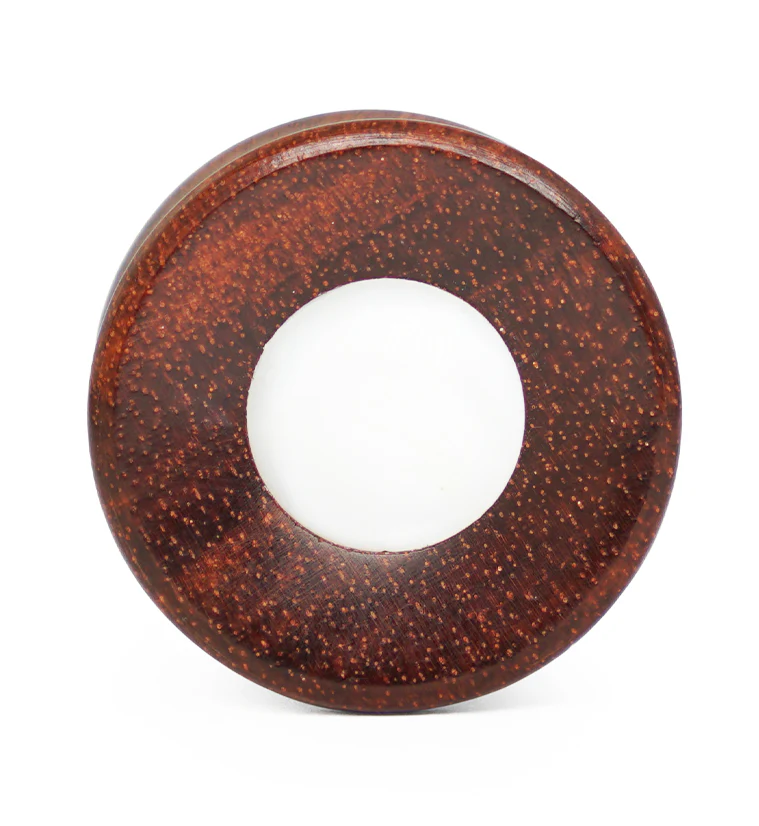 Bloodwood Plugs with MOP Dome Inlay - Mrs Treak