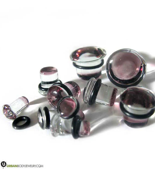 Purple Single Flare Glass Plugs - Mrs Treak