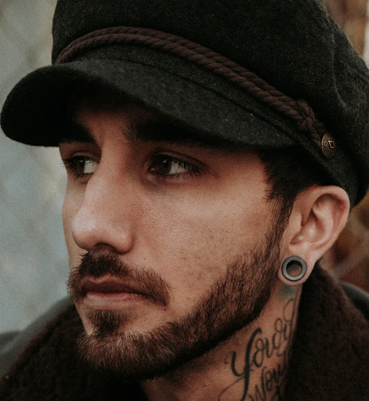 Black Stainless Steel Screw On Ear Tunnels - Mrs Treak