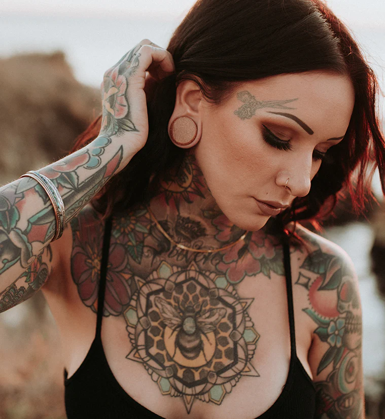 Goldstone Glass Plugs - Mrs Treak